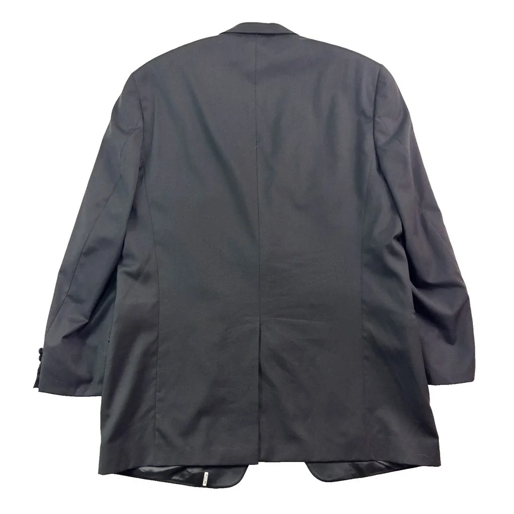 Hart Schaffner Marx 46XL 46L Black‎ Tuxedo Jacket Blazer Tux Evening Formal Wool
